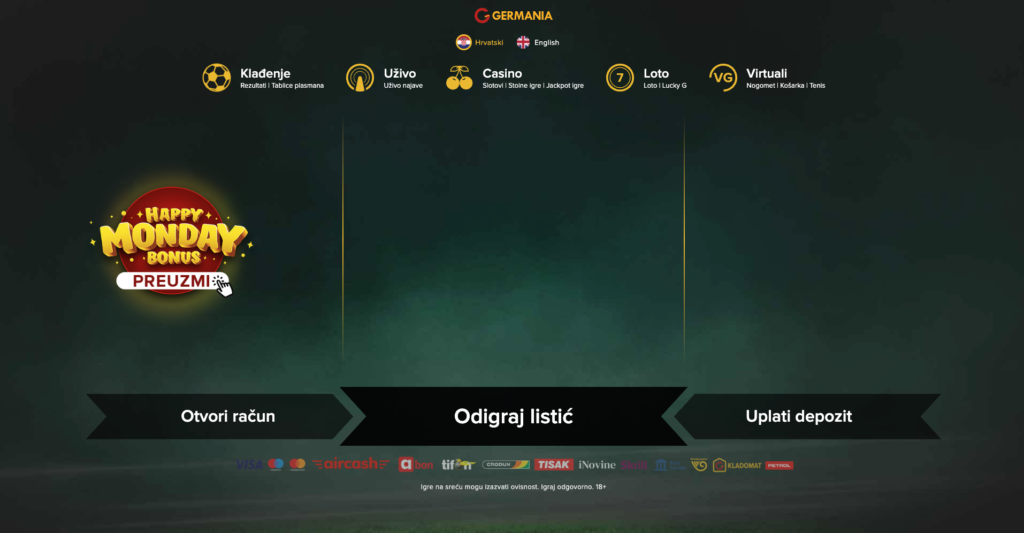 germania casino bonus kod